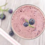 Take a moment to whip up this Wild Blueberry & Lavender Smoothie to enjoy a few minutes of stress relief from these amazing all natural, plant-based ingredients that will help to calm your mind, soothe your body, and relax your soul. | @EmKyleNutrition