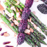 Wake up your taste buds and celebrate the return of spring with this fresh and delicious Balsamic Grilled Asparagus & Blackberries with Almonds dish!
