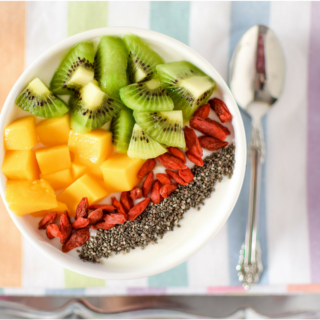 This quick & easy to make Immune Boosting Tropical Breakfast Bowl is packed with nutrition from immune boosting superfoods that are high in vitamins, minerals & antioxidants and good-for-you probiotics.