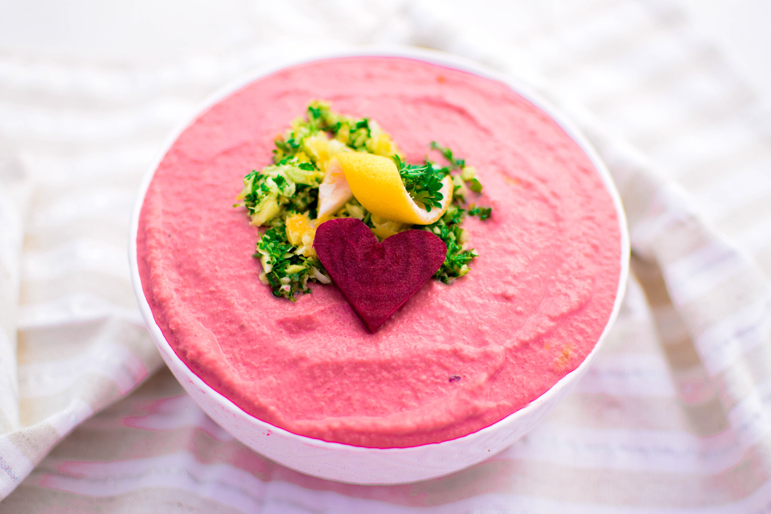 Pink Gremolata Hummus » Emily Kyle Nutrition
