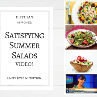 Registered dietitian nutritionist Emily Kyle visits the set of Good Day Rochester to share with you the best Satisfying Summer Salads of the season! | @Emily Kyle Nutrition