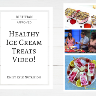 Celebrate National Ice Cream Month with these Healthy Ice Cream Treats in this new video from @EmKyleNutrition