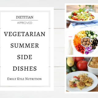 Up your veggie intake with the 9 BEST vegetarian summer side dish recipes from registered dietitian nutritionist! | @EmKyleNutrition