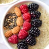 Berry Quinoa Breakfast Bowl by Emily Kyle Nutrition
