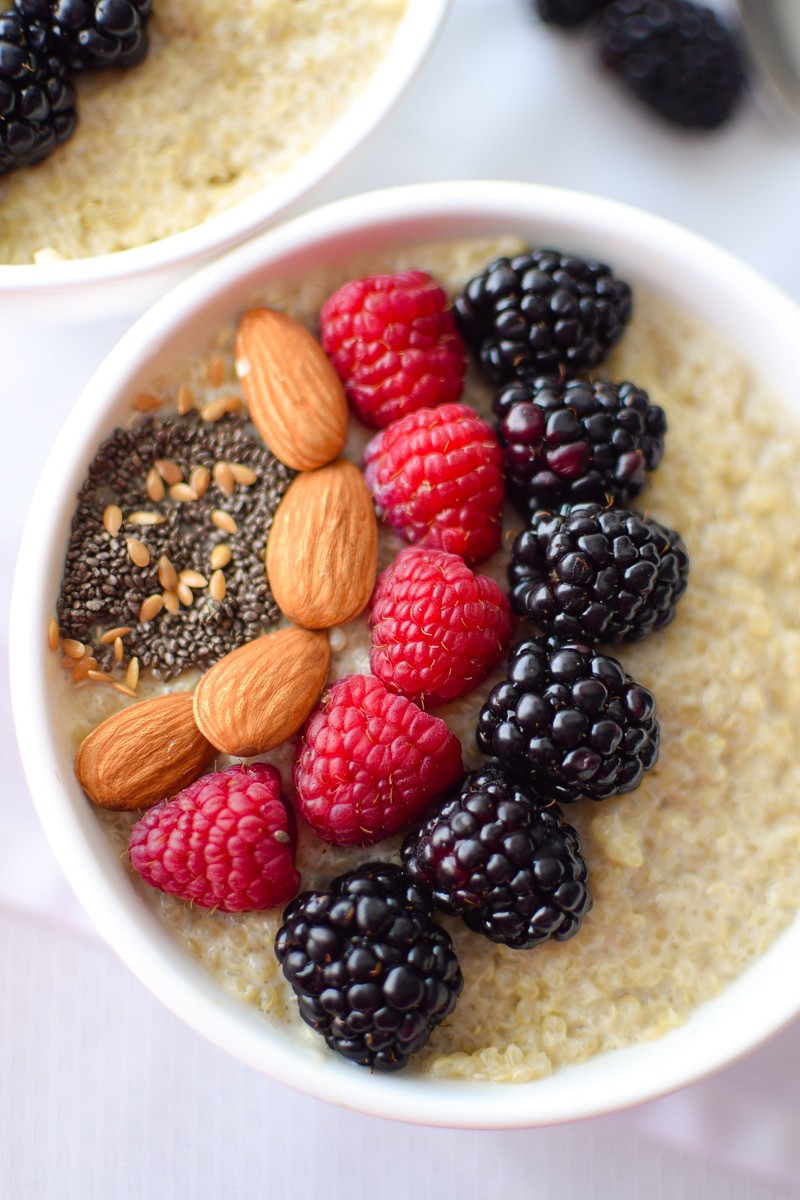 Cannabis Berry Quinoa Breakfast Bowl