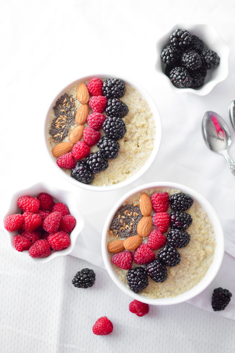 Cannabis Berry Quinoa Breakfast Bowl