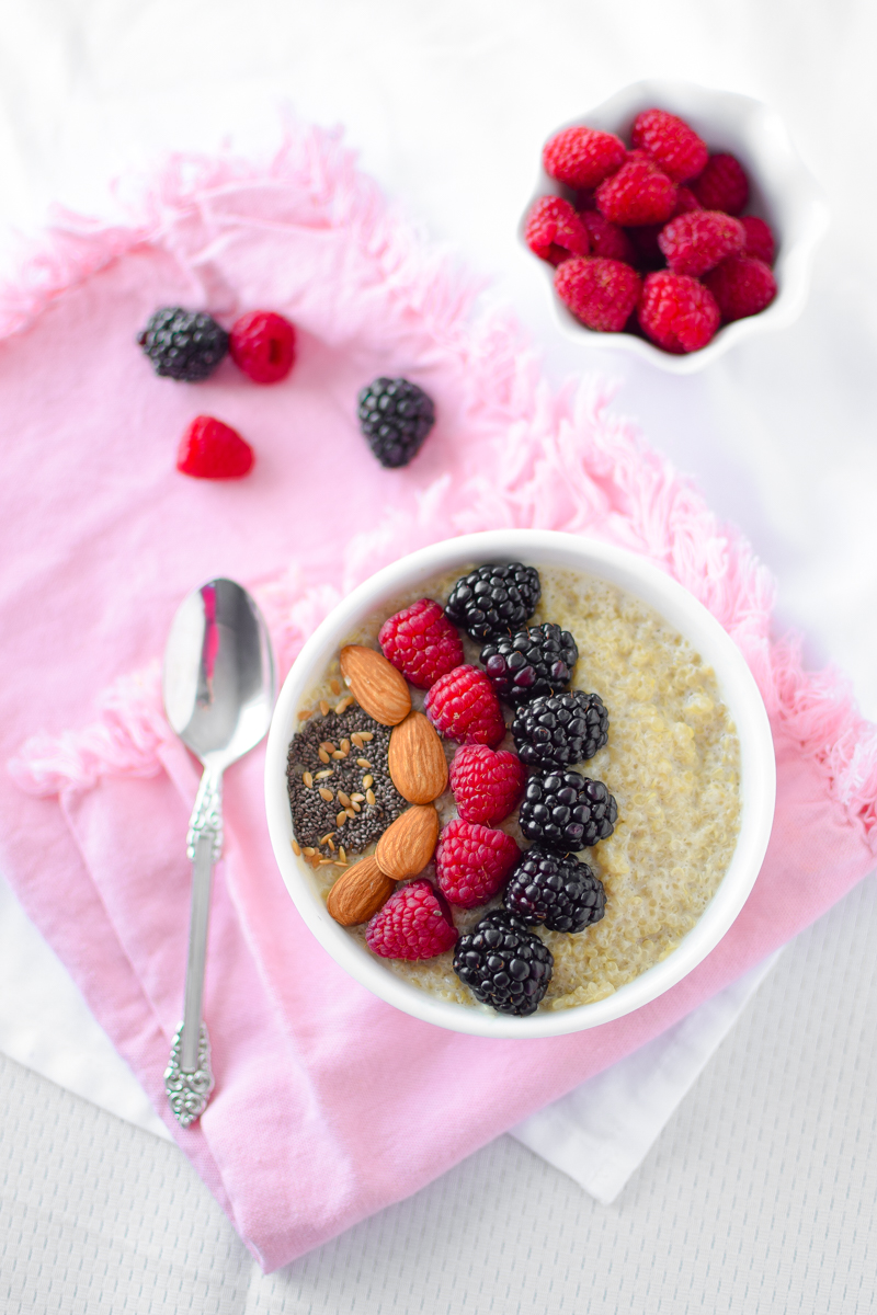 Cannabis Berry Quinoa Breakfast Bowl