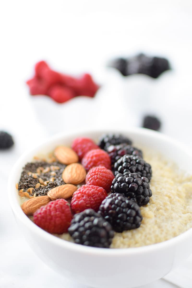 Cannabis Berry Quinoa Breakfast Bowl