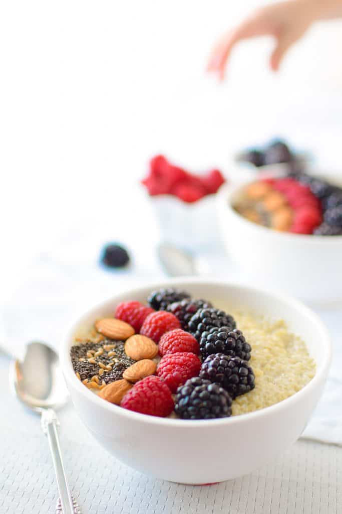 Berry Quinoa Breakfast Bowl by Emily Kyle Nutrition