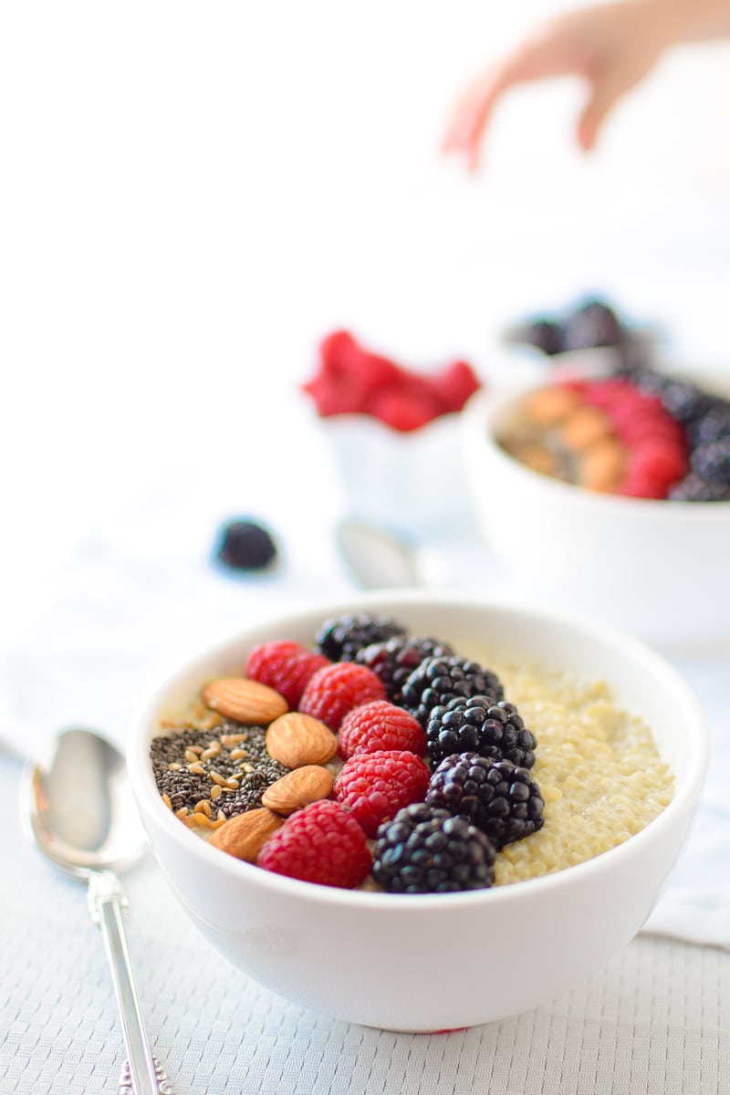 Cannabis Berry Quinoa Breakfast Bowl