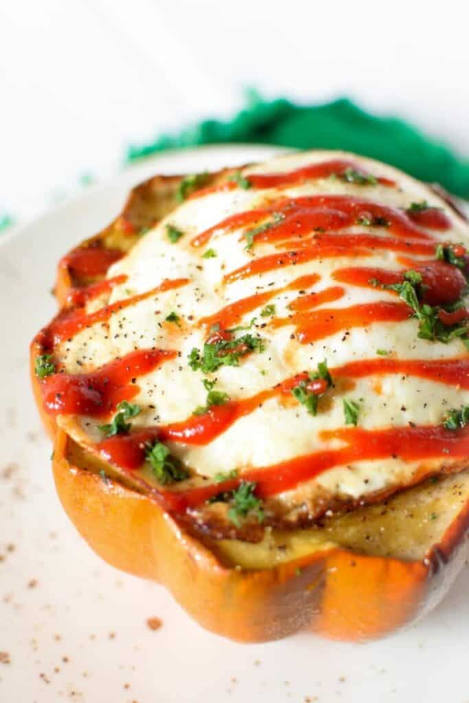 Enjoy this delicious Acorn Squash & Lentil Egg Bake - a nutrient packed, high protein, high fiber budget friendly recipe that costs just $1.71 per serving!