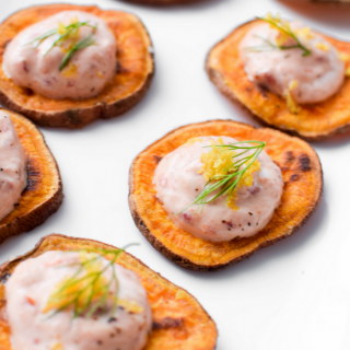 Lemon & Chili Pepper Sweet Potato Toast by Emily Kyle Nutrition