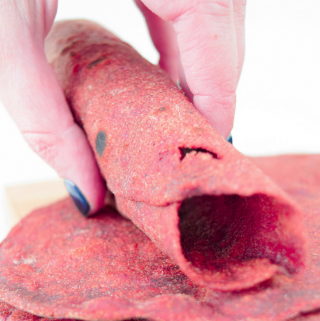 Enjoy the delicious taste of homemade tortillas & the amazing health benefits of the beautiful beetroot in these easy to make Pink Homemade Beet Tortilla Wraps that have been sponsored by my friends over at the Love Beets!