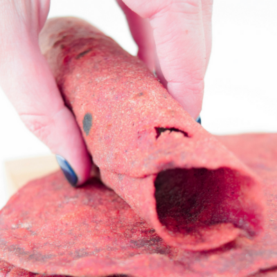 Enjoy the delicious taste of homemade tortillas & the amazing health benefits of the beautiful beetroot in these easy to make Pink Homemade Beet Tortilla Wraps that have been sponsored by my friends over at the Love Beets!