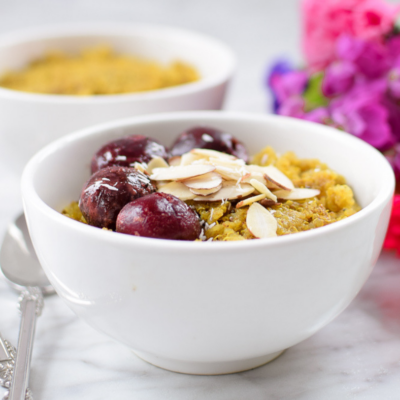 Instant Pot Golden Milk Quinoa Bowl by Emily Kyle Nutrition