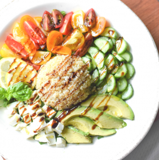 Caprese Grain Bowl Emily Kyle Nutrition