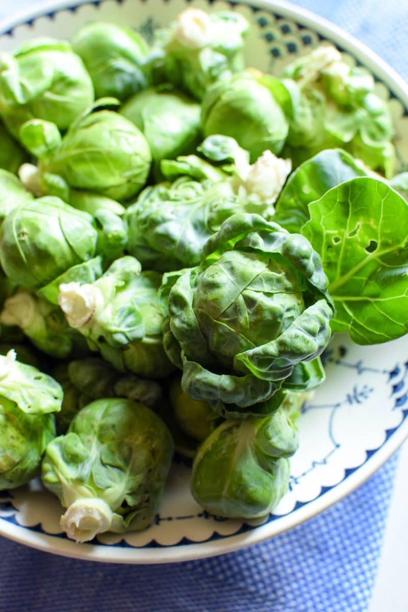 Sheet Pan Garlic Tofu & Brussels Sprouts from Emily Kyle Nutrition