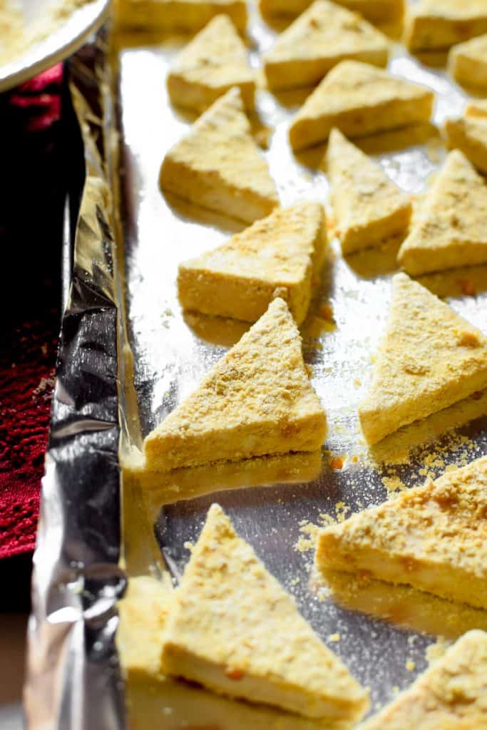 Perfectly Baked Cheesy Crispy Tofu by Emily Kyle Nutrition