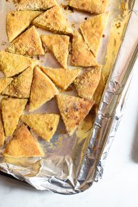 Perfectly Baked Cheesy Crispy Tofu by Emily Kyle Nutrition