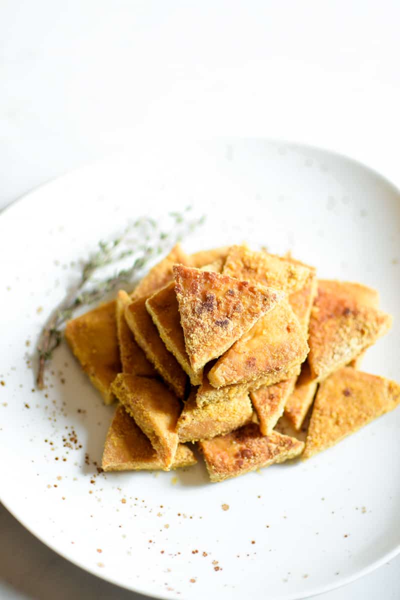 Crispy Baked Cannabis Tofu Bites