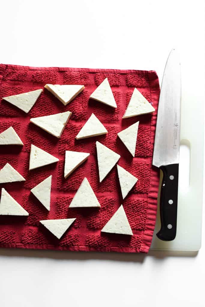 Perfectly Baked Cheesy Crispy Tofu by Emily Kyle Nutrition