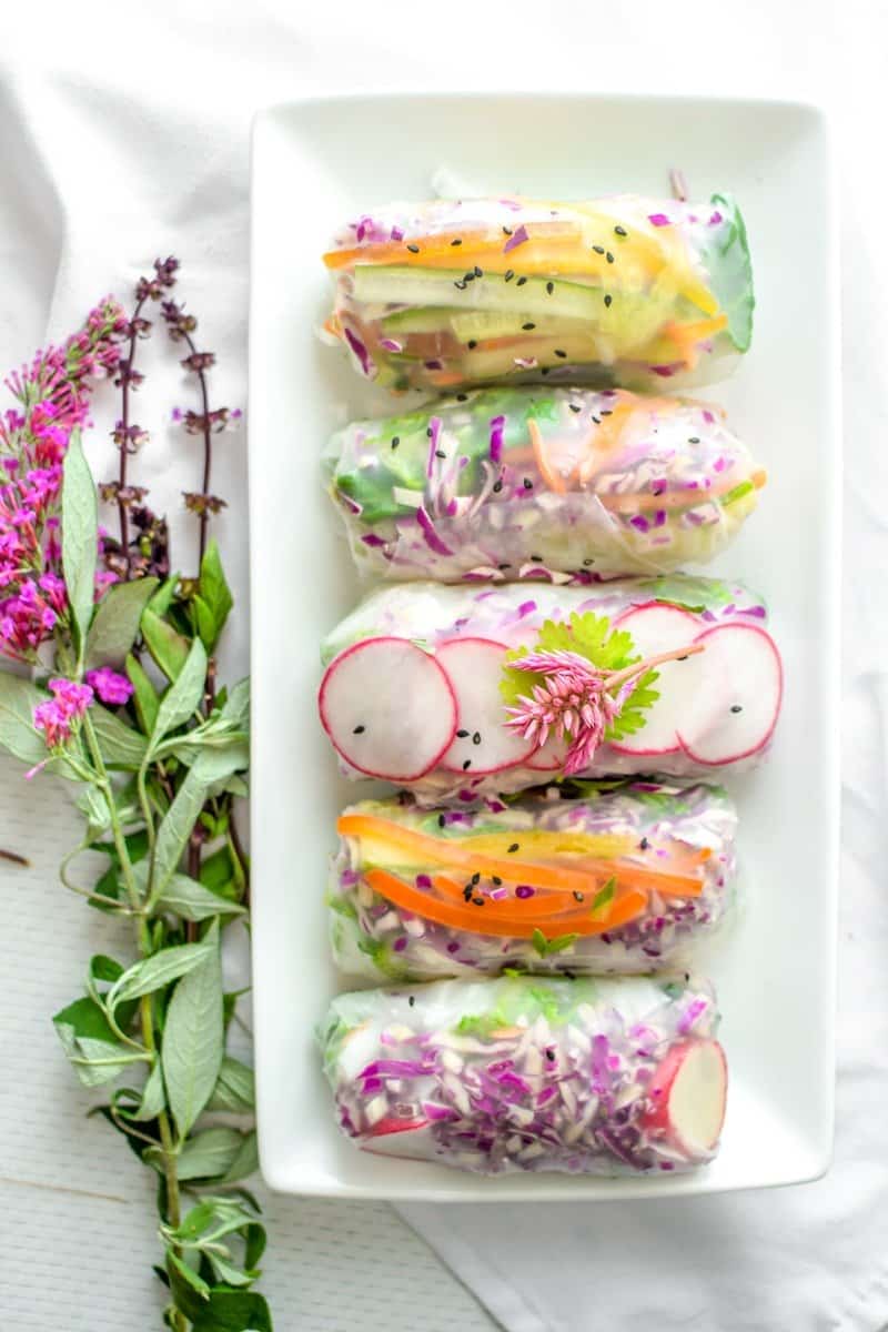 Step by Step Guide to Rolling Fresh Spring Rolls by Emily Kyle Nutrition