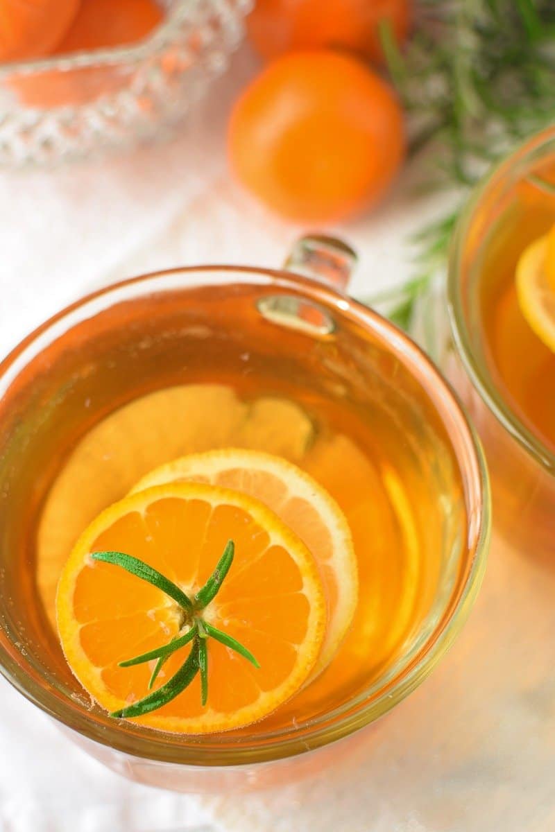 Mandarin Orange and Rosemary Hot Toddy by Emily Kyle Nutrition