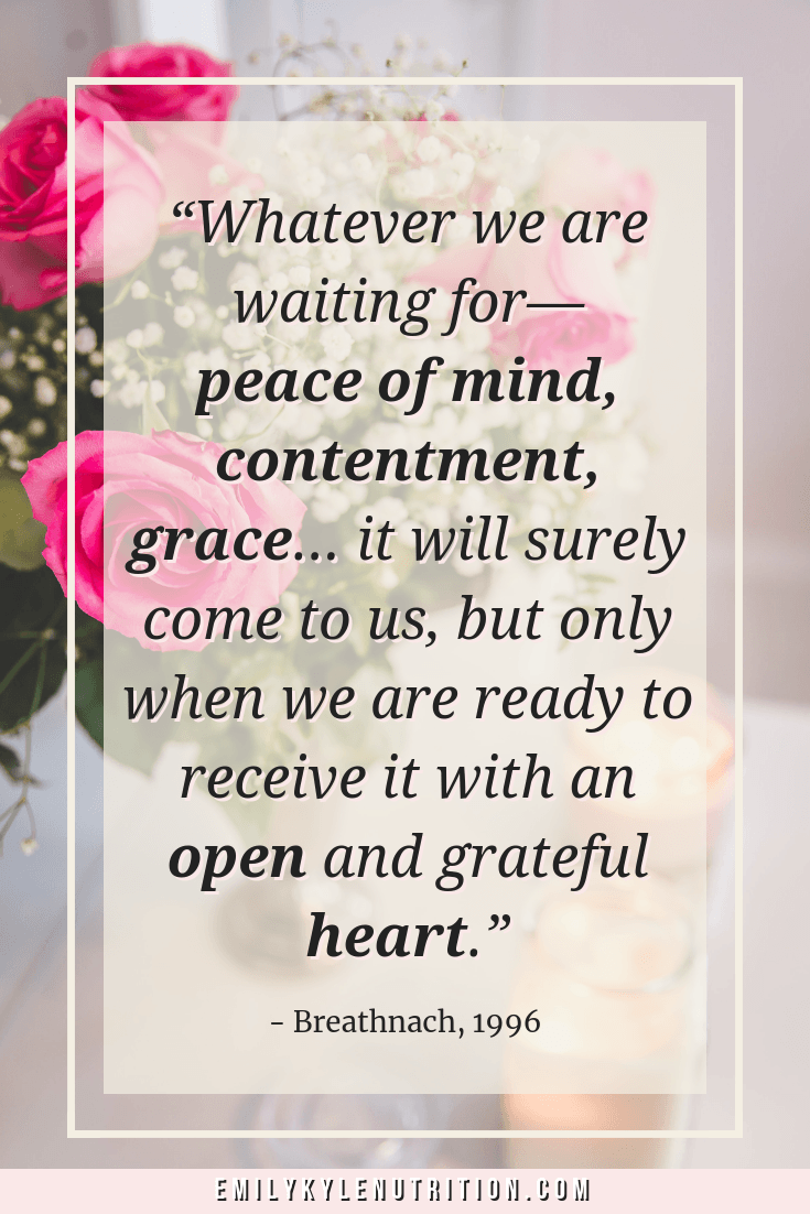 How to Start a Gratitude Journal in Just Four Simple Steps by Emily Kyle Nutrition