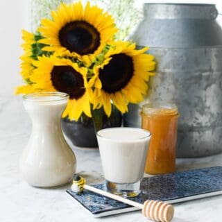 Homemade Sunflower Seed Milk from Emily Kyle Nutrition