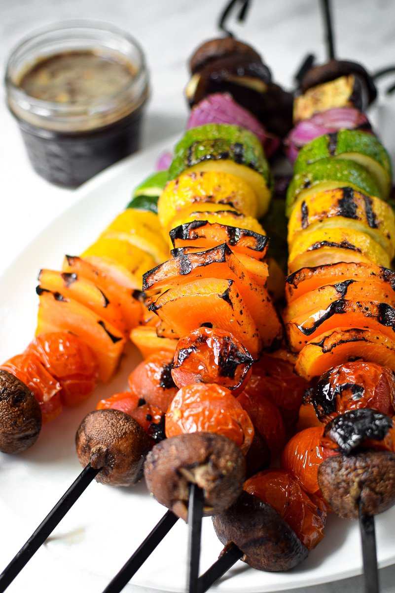 Rainbow Grilled Veggie Kabobs