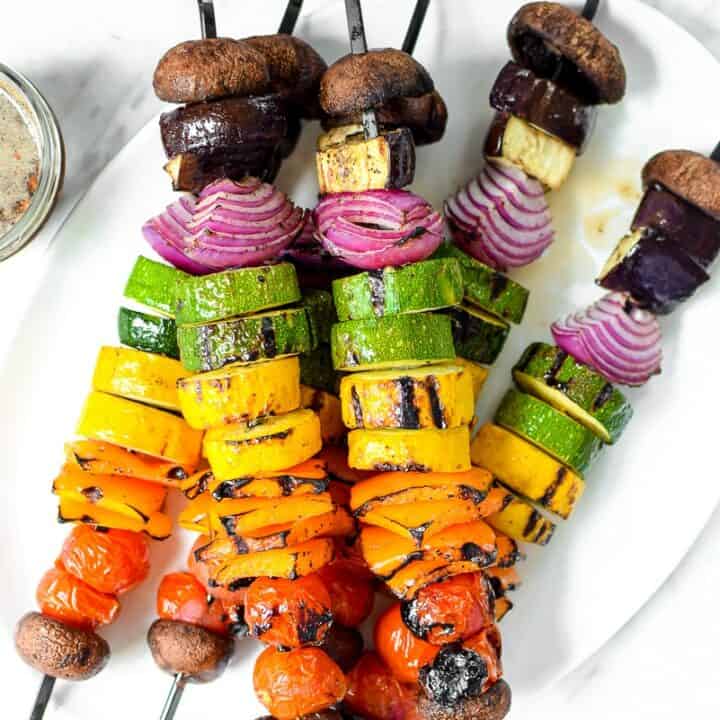 Rainbow Grilled Veggie Kebabs Emily Kyle Nutrition