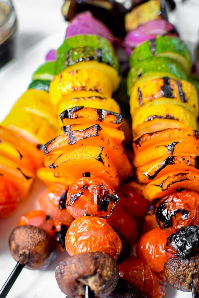 Rainbow Grilled Veggie Kebabs » Emily Kyle Nutrition
