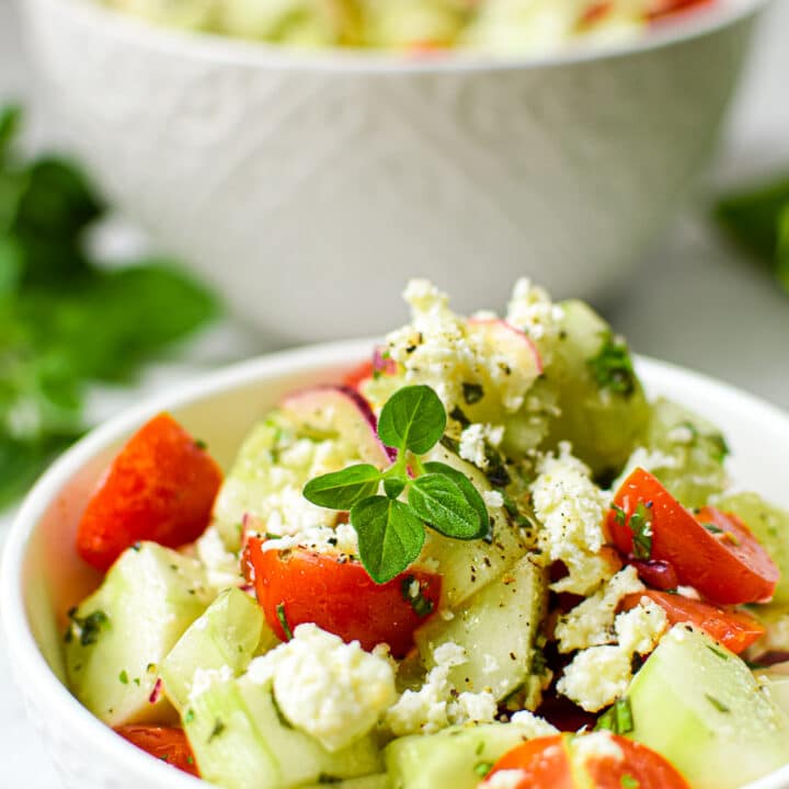Garden Fresh Greek Cucumber Salad