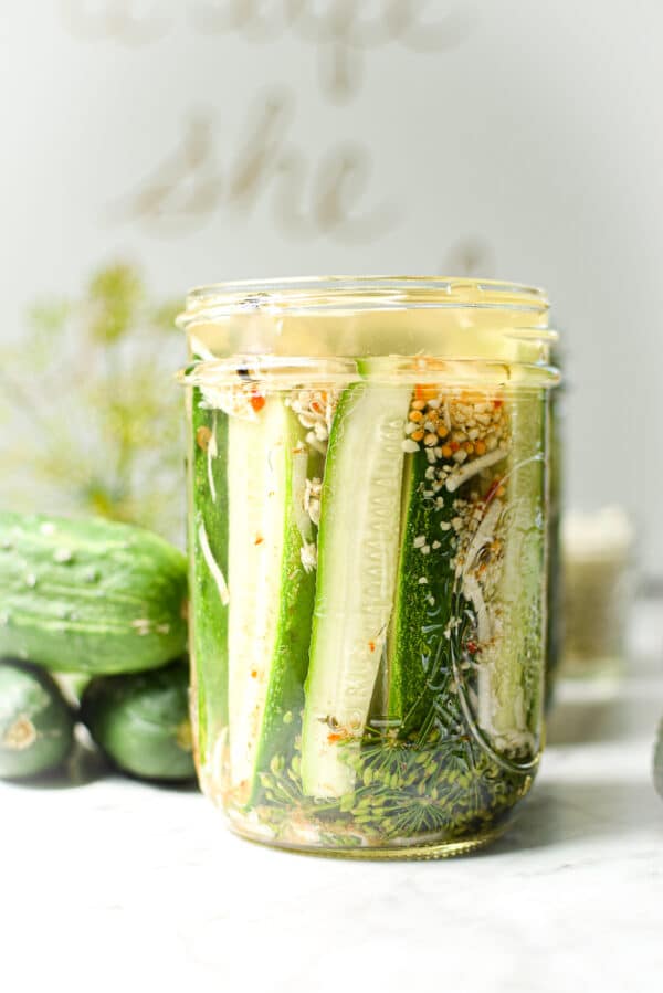 Horseradish Pickles, Quick Refrigerator Style » Emily Kyle, MS, RDN