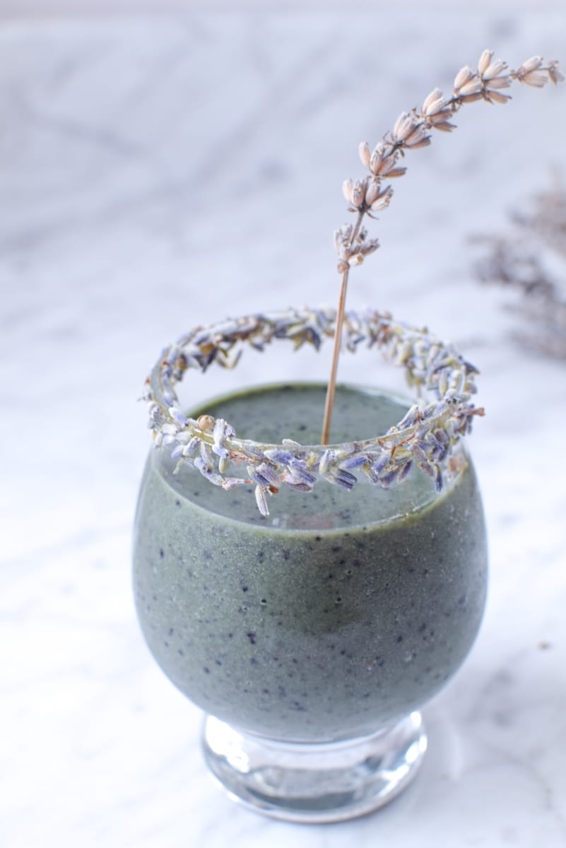 Blueberry Lavender Cannabis Smoothie