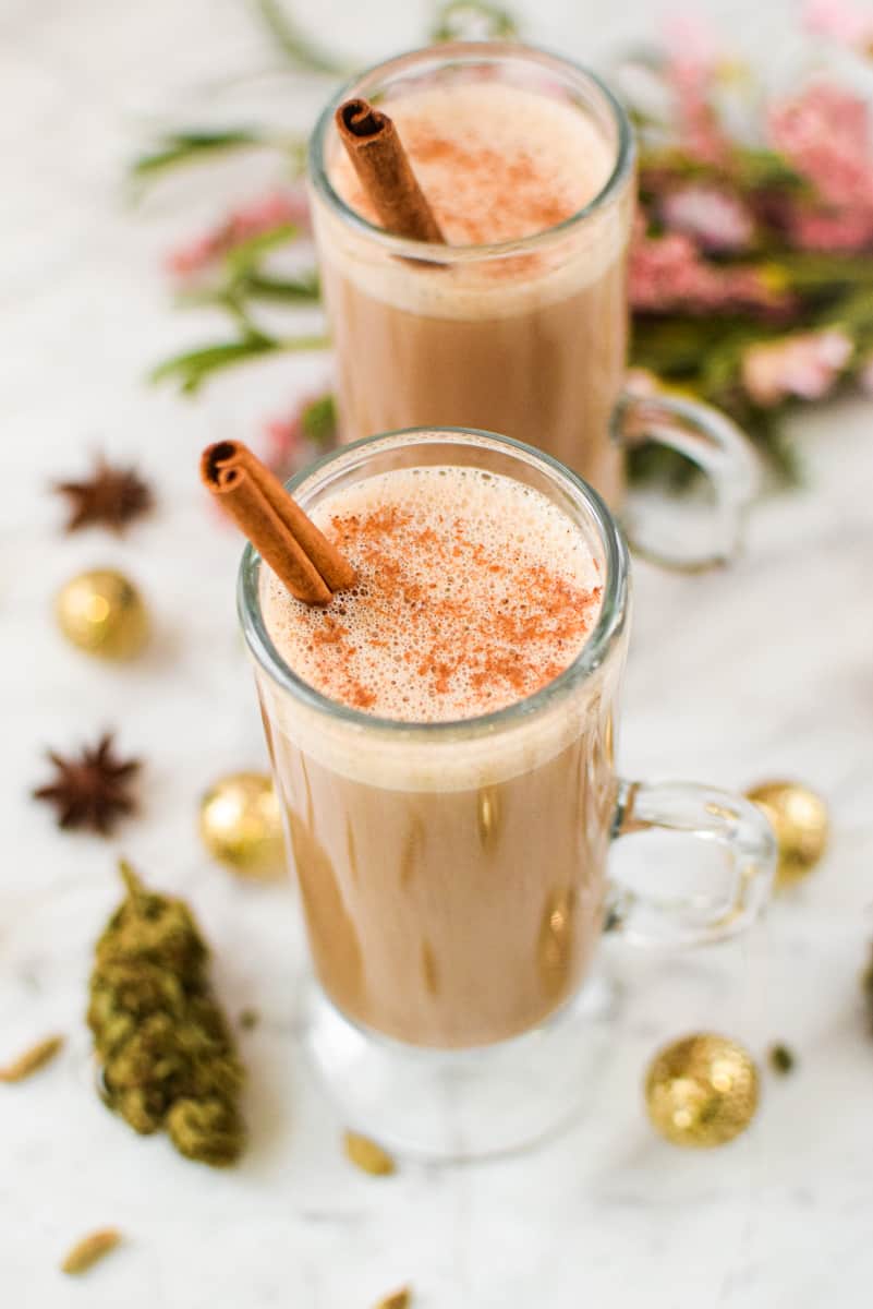 Spiced Cannabis Chai Latte » Emily Kyle, MS, RDN