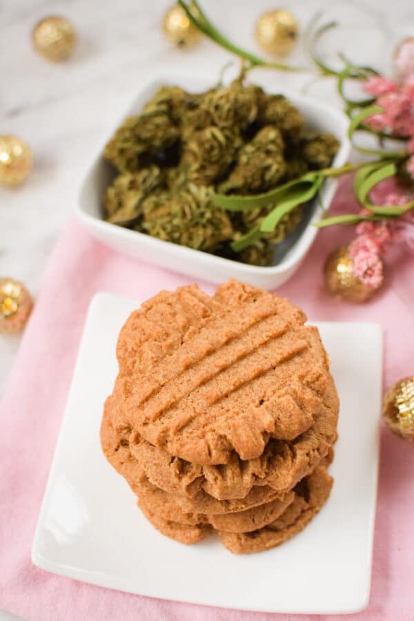 Easy Cannabis Peanut Butter Cookies » Emily Kyle, MS, RDN