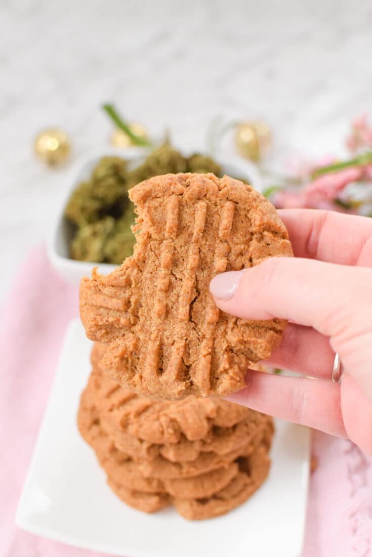 Easy Cannabis Peanut Butter Cookies » Emily Kyle, MS, RDN