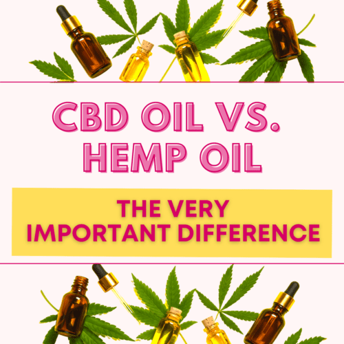 Text stating CBD Oil vs. Hemp Seed Oil: The Very Important Difference