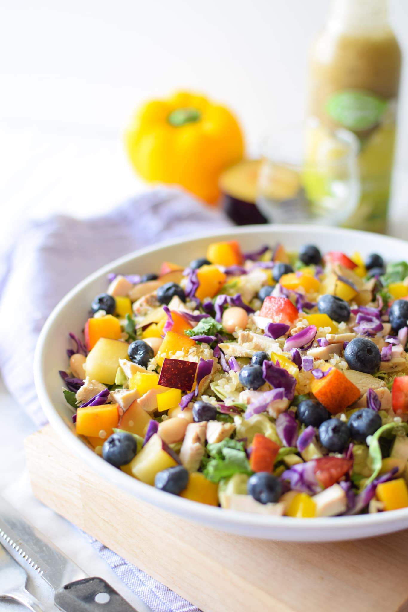 Rainbow Chicken Salad