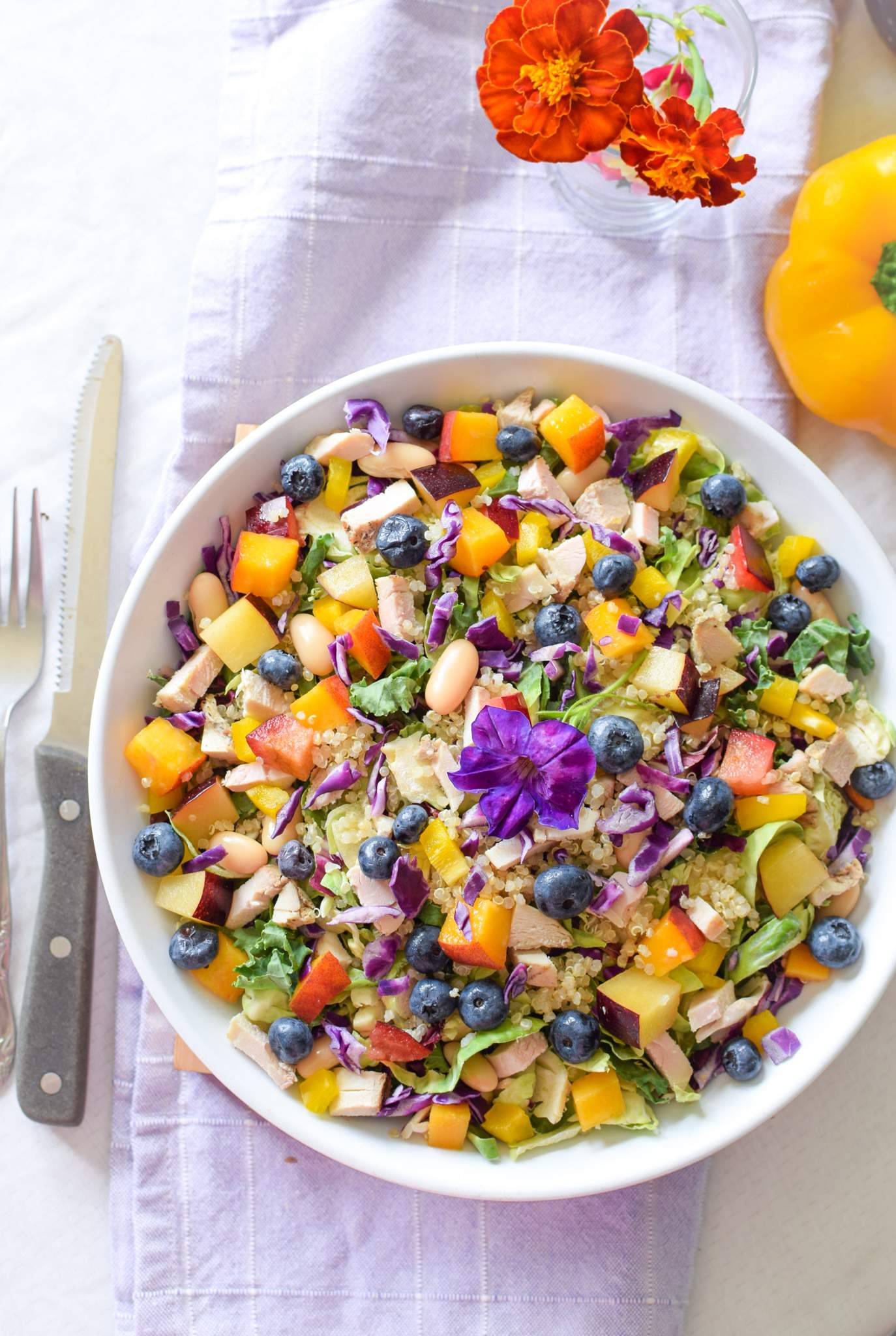 Rainbow Chicken Salad