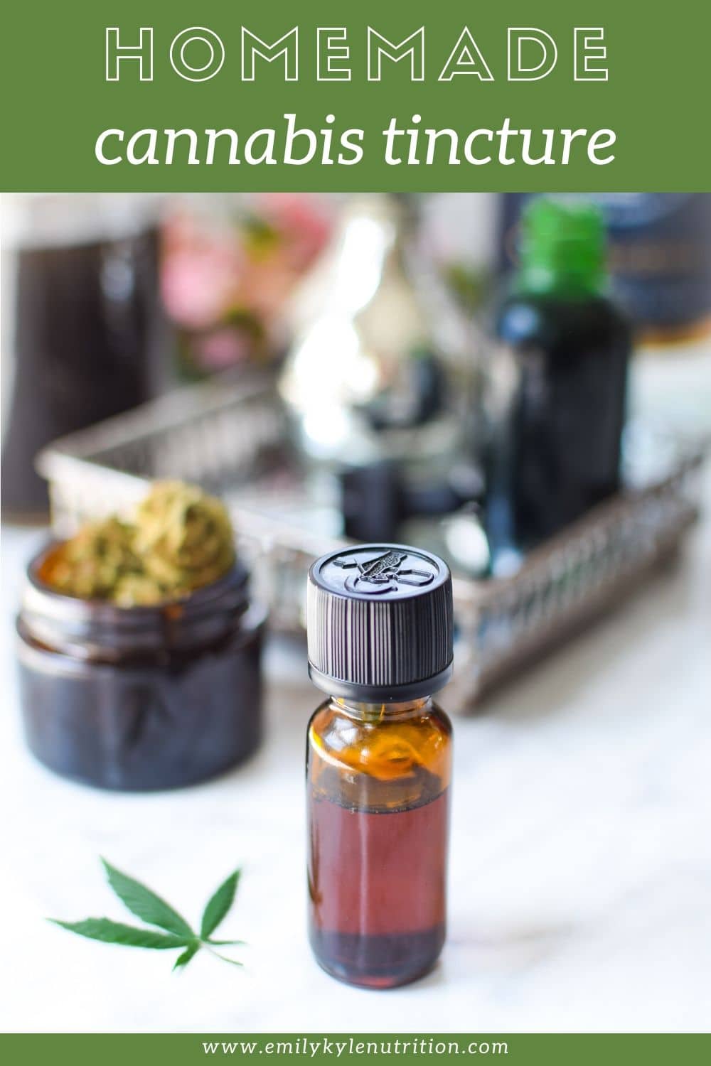 Cannabis Alcohol Tincture Recipe (Green Dragon) » Emily Kyle Nutrition