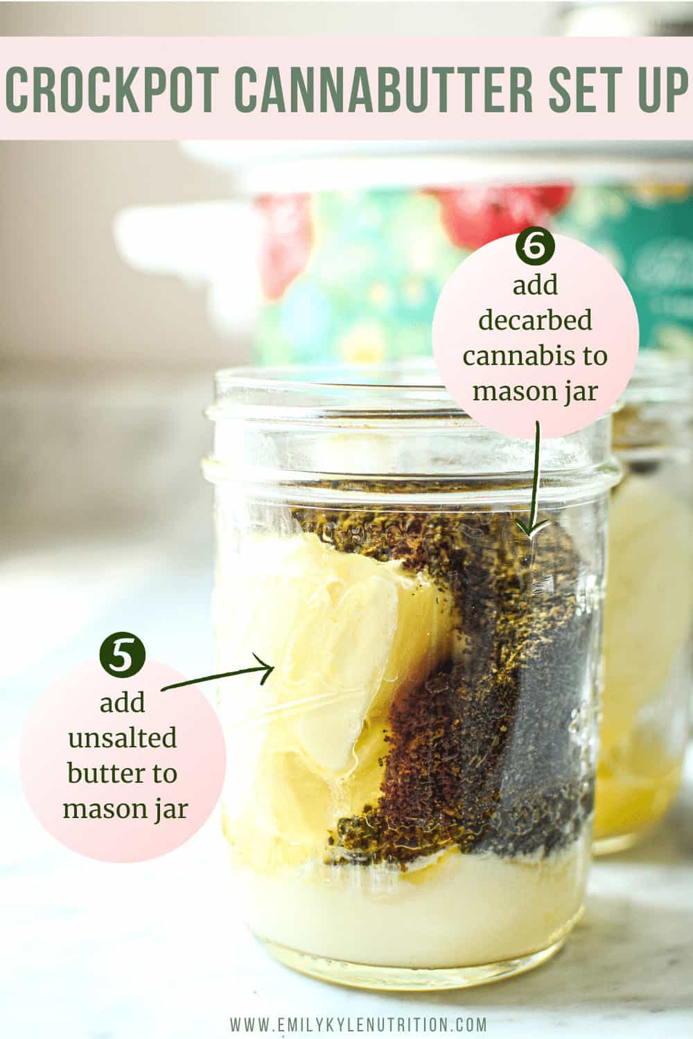 Easy Stovetop Cannabutter in a Mason Jar » Emily Kyle, MS, RDN