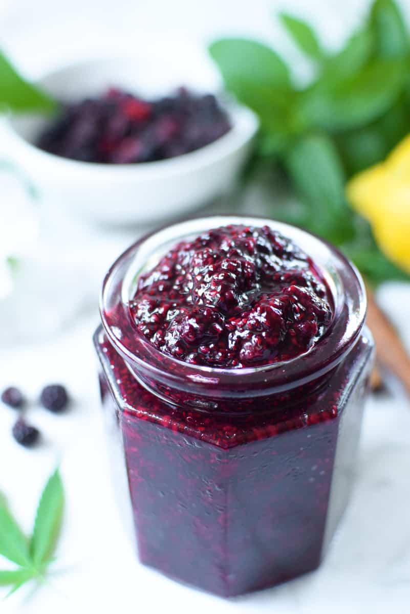 Cannabis-Infused Berry Chia Compote