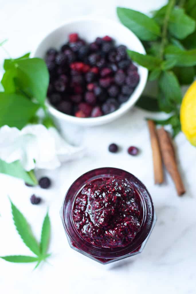 Cannabis Berry Chia Compote