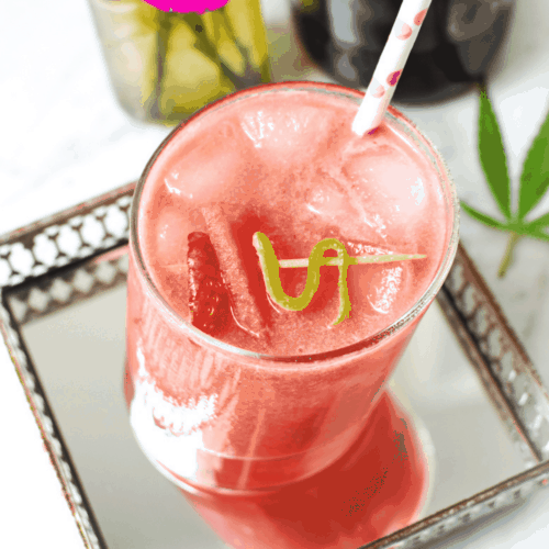Strawberry Watermelon Cannabis Cocktail by Emily Kyle