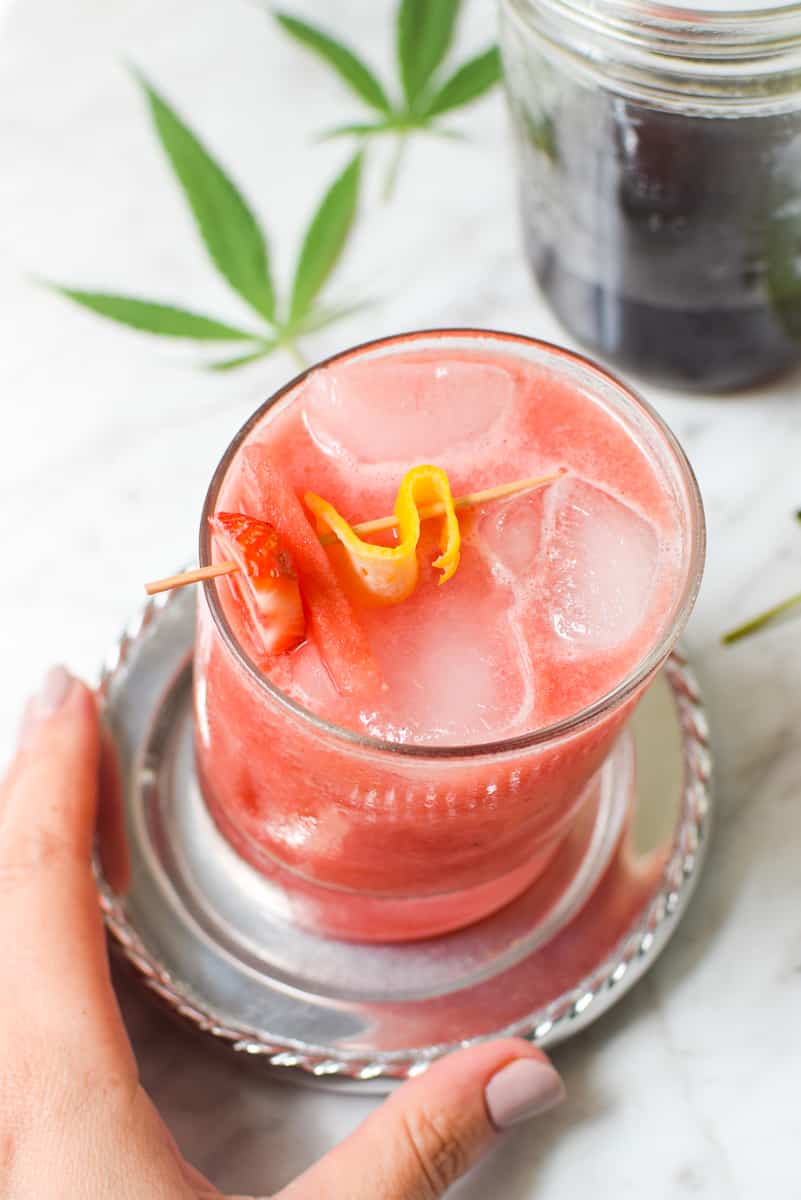 Strawberry Watermelon Cannabis Cocktail by Emily Kyle