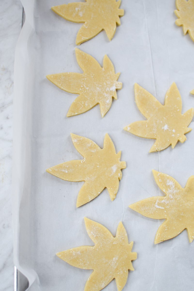 Cut-Out Cannabis Sugar Cookies