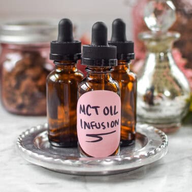 A picture of a bottle of cannabis MCT Oil.