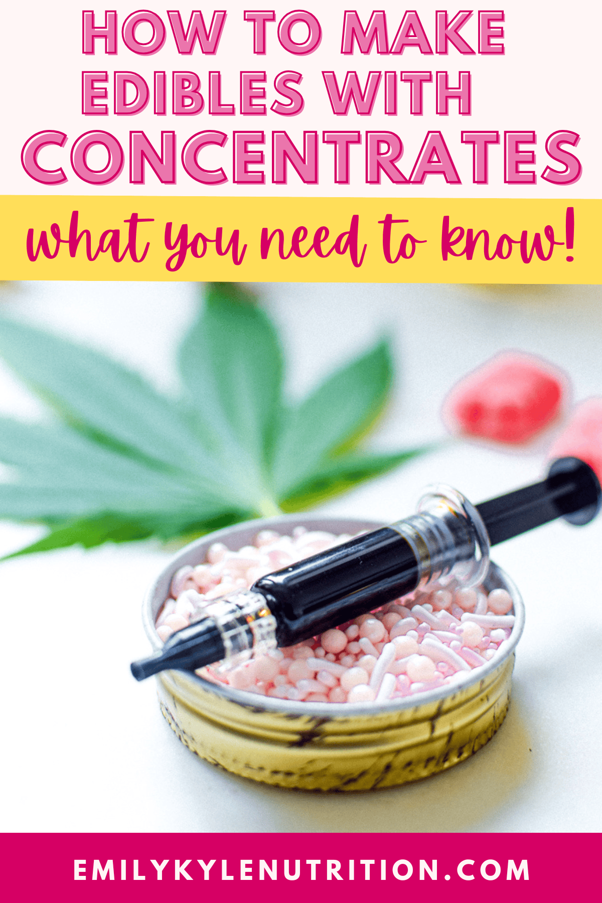 A picture of cannabis concentrates with text that says: How to Make Edibles With Cannabis Concentrates